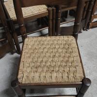 Sedie legno impagliate