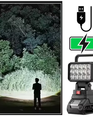 Lampada luce faretto potente per esterno interni