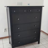 HEMNES Cassettiera Ikea con 6 cassetti nero