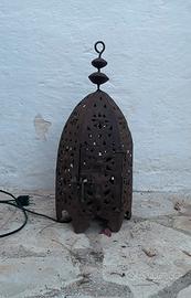 Lampada in ferro battuto