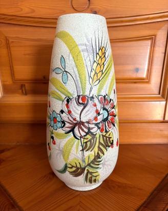 Vaso Vintage in Terracotta Dipinto a Mano