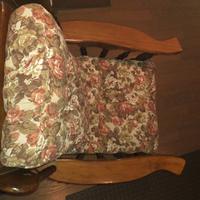 Sedia a dondolo in legno