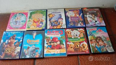 LOTTO DI 20 CARTONI ANIMATI E FILM IN DVD
