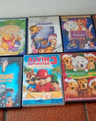 LOTTO DI 20 CARTONI ANIMATI E FILM IN DVD