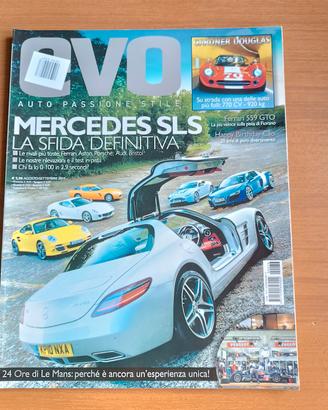 mercedes sls amg rivista evo 2010 ferrari 599 gto 