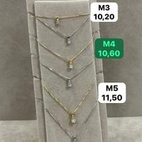 Collana con punto luce argento 925