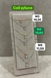 Collana con punto luce argento 925