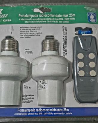 portalampade con telecomando 25m
