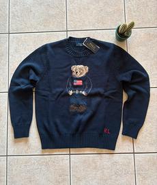 Pullover Polo Ralph Lauren Blu Taglia S - orsetto