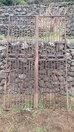Cancello in ferro battuto stile liberty
