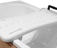 Tavola da vasca con maniglia per persone disabili