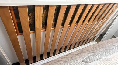 Materasso e rete a doghe