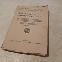 Libro Istituzioni di Diritto Pubblico 1936 XIV