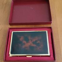 Portasigarette vintage con accendino 