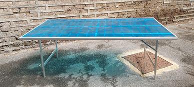 Tavolo piegabile in alluminio da mercato e fiera