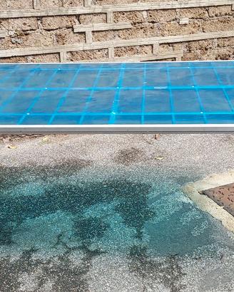 Tavolo piegabile in alluminio da mercato e fiera