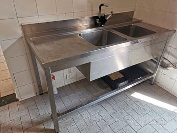 lavandino due vasche con doccetta