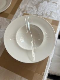 Set 6 piatti fondi RAK Porcelain bianchi