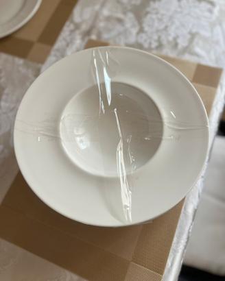 Set 6 piatti fondi RAK Porcelain bianchi