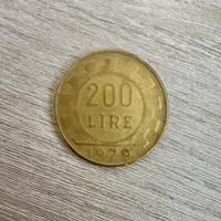 200 lire lavoro del 1979 con errore di conio