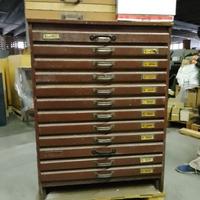 Cassettiera stile Industriale-Tipografica - comple