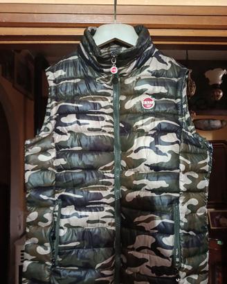 Piumino smanicato mimetico militare colmar