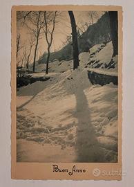 vecchia cartolina "Buon Anno" 1950