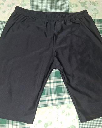Pantaloncini Basic Ciclisti Neri lucidi Curvy XXXL