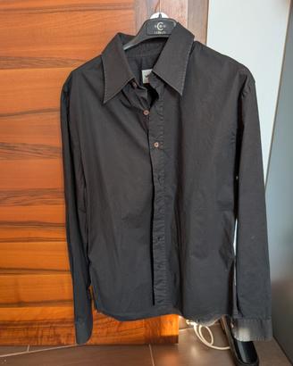 Camicia nera uomo taglia L marca GAS