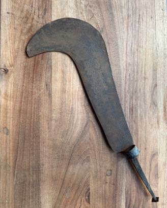 Roncola antica ferro battuto 42 cm