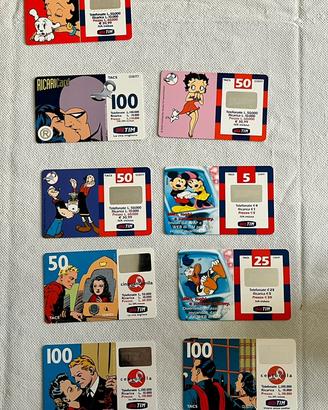 Schede telefono Tim betty boop topolino popeye