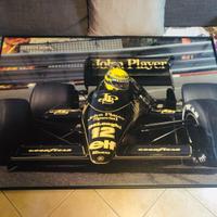 Poster fotografico Ayrton Senna 1986 Lotus Renault