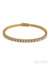 Bracciale tennis oro giallo e brillanti 2.5 ct