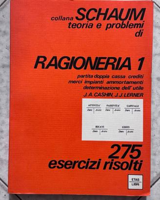 Libro Ragioneria 1 Collana Schaum 275 Esercizi