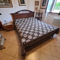 Letto in stile country con doghe