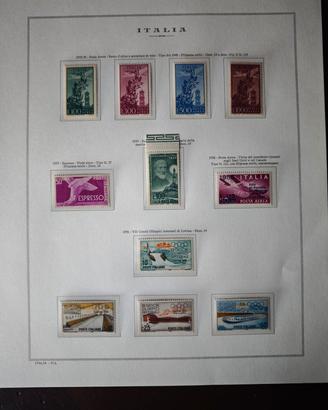 Francobolli Italia 1955-56: giochi olimpici