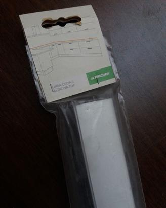 2x alzatine bianche top cucina pircher 4x61 cm