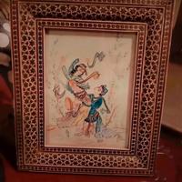 cornice persiana con micromosaico e miniature 