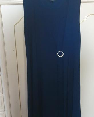 abito curvy estivo blu 