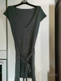 Abito invernale/ maxi maglia Xetra grigia donna S 