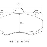 Brembo 07.B314.61 HP2000