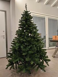 ALBERO DI NATALE 180 CM. + RICCO SET DI ADDOBBI