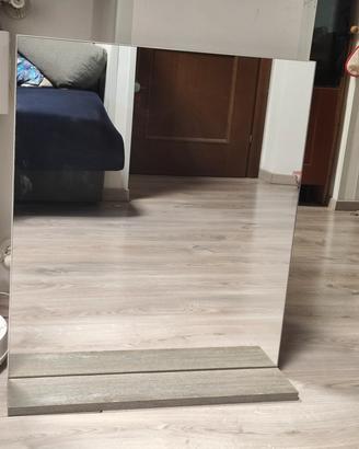 specchio con mensola 