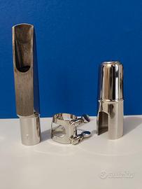 bocchino metallico argentato apertura 7 sax tenore