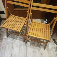 Sedie da giardino pieghevoli 