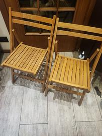 Sedie da giardino pieghevoli 
