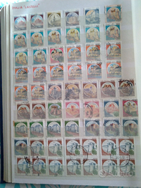 Francobolli, serie castelli (100 pezzi)