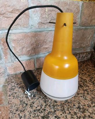 Lampadario in vetro colorato Vintage