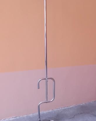 Porta estintore di design in acciaio con cartello