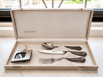 Set posate Argento 800 nuove con cofanetto